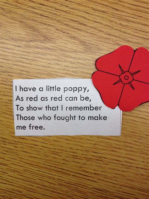 Veterans Day Poem | Remembrance day activities, Veterans day poppy ...