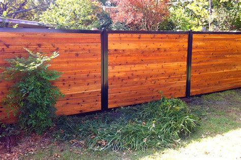 Horizontal Wood Fence Designs