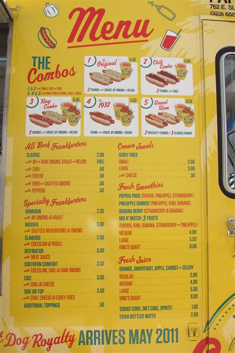 Papaya King Truck: Menu | Guzzle & Nosh | Flickr