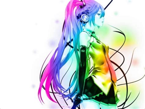 Rainbow Anime Girl Wallpapers - Top Free Rainbow Anime Girl Backgrounds ...