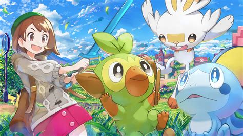 Pokemon Sword and Shield, Grookey, Sobble, Scorbunny, Female, Pokemon ...