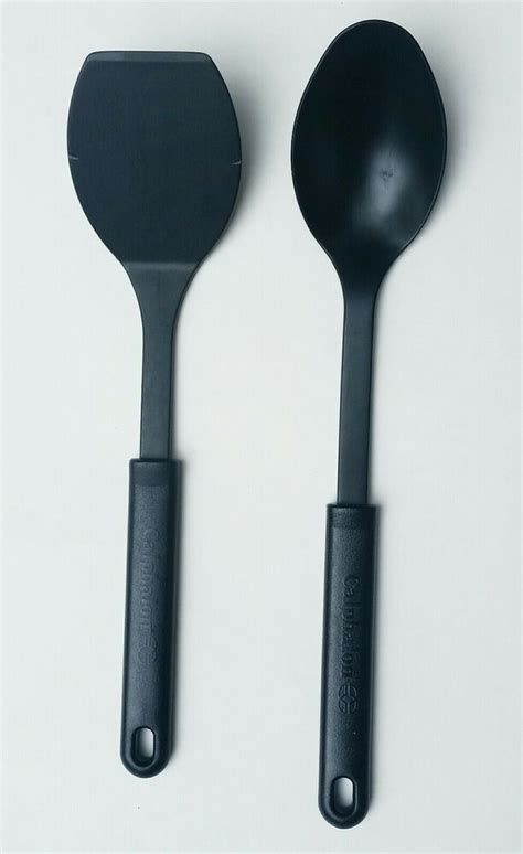 CALPHALON Spatula and spoon utensil lot heat resistant black #Calphalon ...