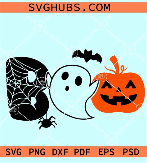 Boo Halloween SVG, Halloween SVG, Halloween Clipart Svg, Boo Crew ...