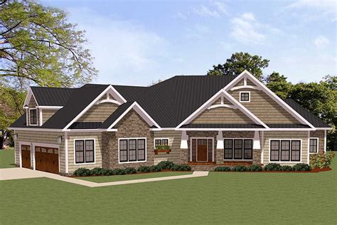 Plan 46308LA: Spacious Craftsman House Plan with Optional Bonus Space ...