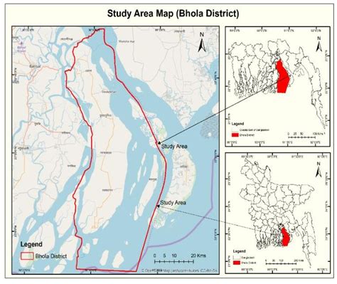 Study Area Map (Bhola District, Bangladesh) | Download Scientific Diagram