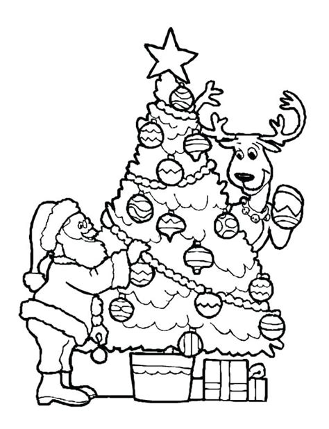 Sleigh And Reindeer Coloring Pages at GetColorings.com | Free printable ...