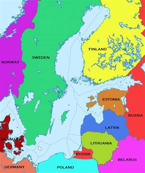 Map of the Baltic Region