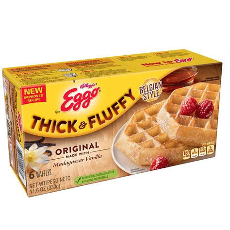 Kellogg's Eggo, Thick and Fluffy, Frozen Waffles, Original, Easy ...