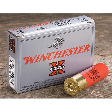 5 rds. Winchester Super-X 20 Gauge 3" Rifled Slugs - 186294, 20 Gauge ...