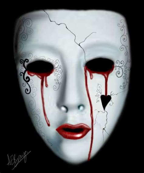 Crying behind the mask by anna-elizabeth on deviantART | Mask drawing ...