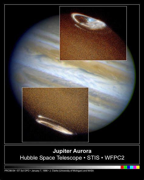 Jupiter's Northern and Southern Auroras | HubbleSite