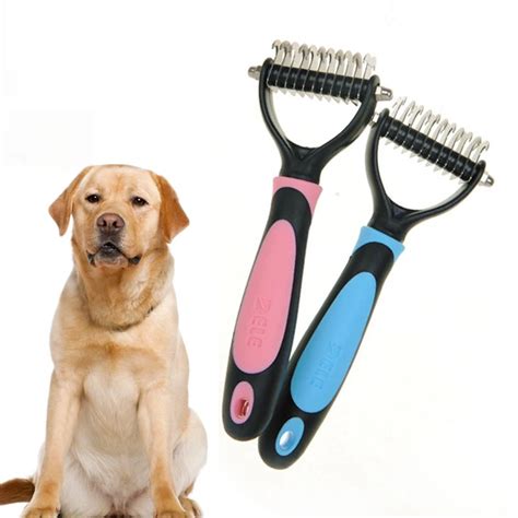 Dog Comb Pet Grooming Tool Dematting Combs Double Sided Brush for Dogs ...