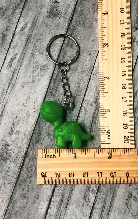 Tiny Diny Dinosaur Keychain Multiple Colors Available - Etsy