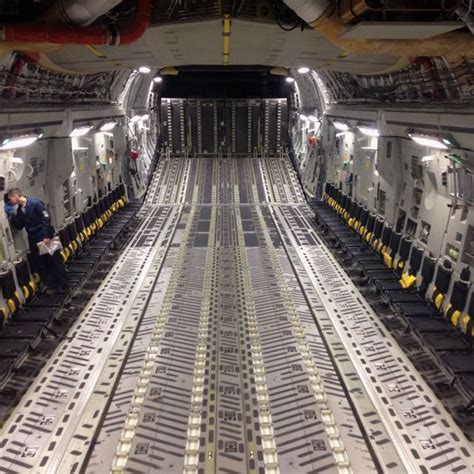 C-17 cargo compartment | Cargo aircraft, Aircraft interiors, Air cargo