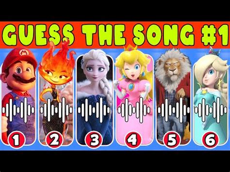 Guess Who Is Singing?#1|The Super Mario Bros,The Little Mermaid 2023 ...