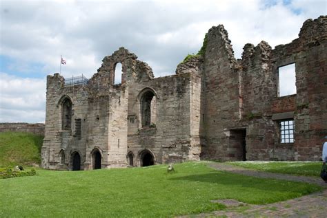 Tutbury Castle ruins, Derbyshire, England -- originally the home of the ...