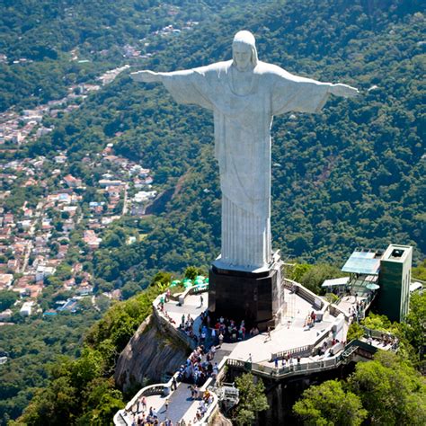 How tall is the statue of Jesus Christ the Redeemer in Brazil?