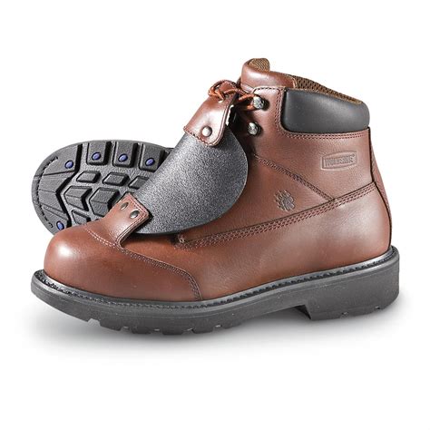 Men's Wolverine® Metatarsal Guard Steel Toe Boots, Brown - 183185, Work ...