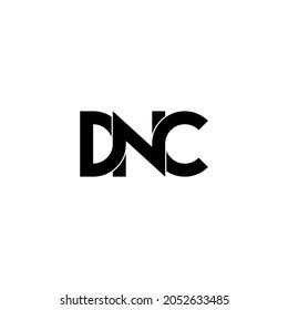 Dnc Letter Monogram Logo Design Original Stock Vector (Royalty Free ...