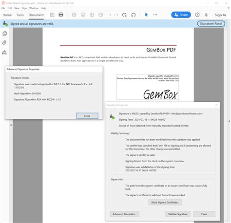 PDF digital signatures in C# and VB.NET