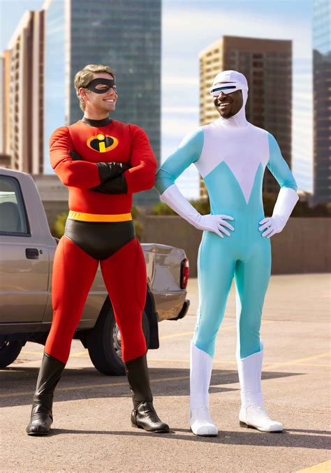 Disney and Pixar The Incredibles Deluxe Frozone Costume for Men ...