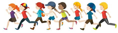 Marathon Runner Clipart Kids