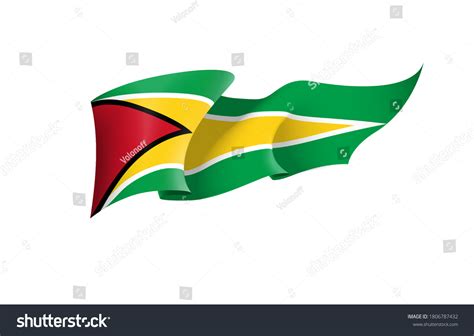 Guyana Flag State Symbol Isolated On Stock Vector (Royalty Free ...