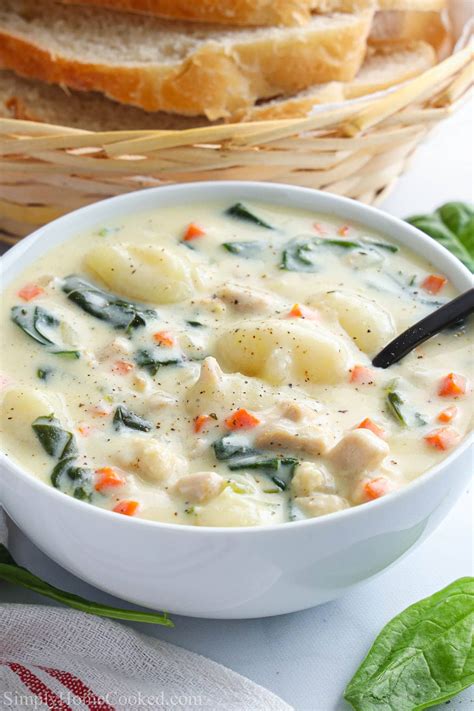 Soups: Chicken Gnocchi Soup (Olive Garden Copycat) - Simply Home Cooked ...