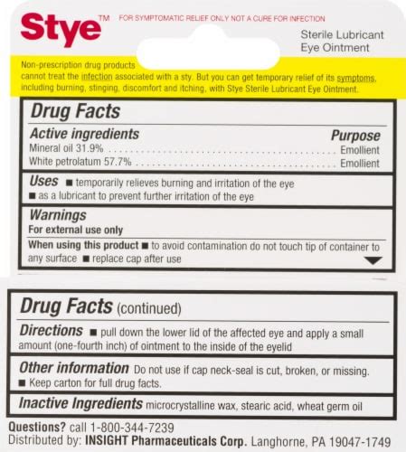 Stye™ Sterile Lubricant Eye Ointment, 1 ct - Kroger