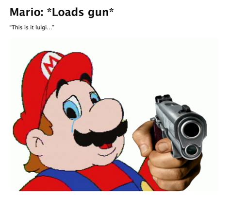 This Is It Luigi Shoot | Hand Pointing a Gun | Know Your Meme