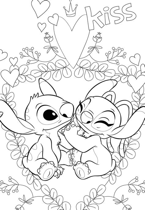 Stitch Et Angel Coloriage Stitch Drawing Stitch And Angel Stitch | Porn ...