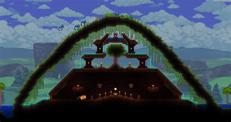 A small jungle temple I build 2015 back on my first Terraria world : r ...