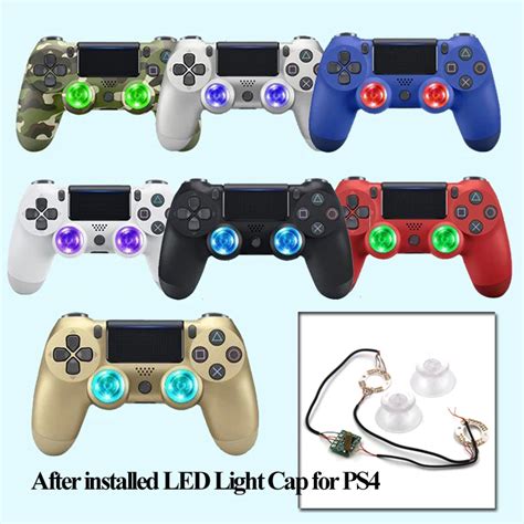 Aliexpress.com : Buy DIY Wireless Controller for PS4 Colorful LED Light ...