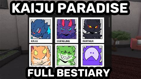 v4.0 Kaiju Paradise Full Bestiary | Updated & New (Roblox Changed ...