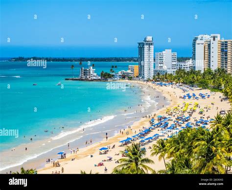 Isla Verde Beach on the Atlantic Ocean in the Metropolitan Area of San ...