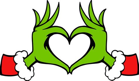 Grinch Heart SVG & PNG, SVG for Cricut Design Silhouette, Svg Files for ...