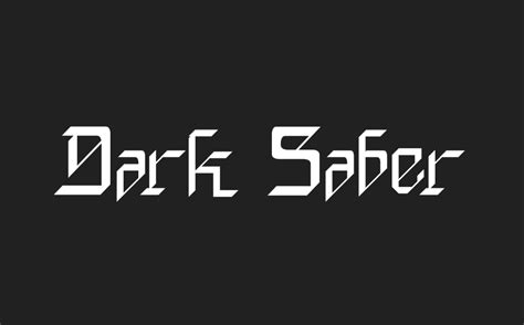 Dark Saber free font