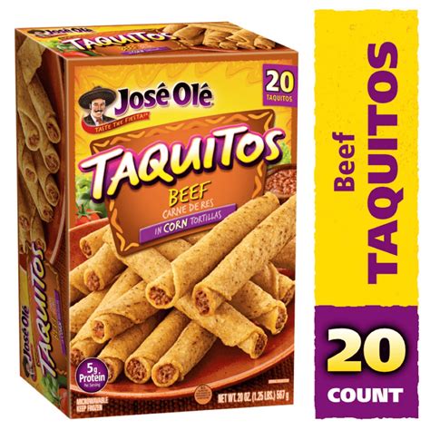 José Olé Beef Corn Taquitos 20 oz, 20 Count (Frozen) - Walmart.com