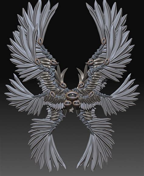 Seraphim -Accurate Biblical angel- 3D model 3D printable | CGTrader