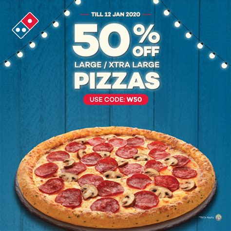 Domino's Pizza SG 50% Off Large & Xtra Large Pizzas ends 12 Jan 2020 ...