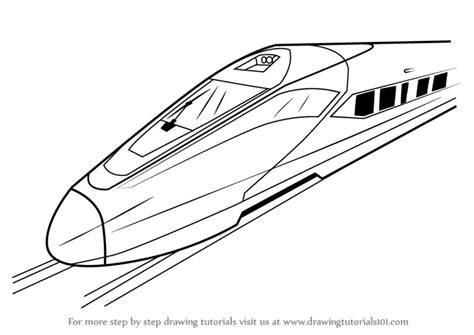 How to Draw a High Speed Electric Train (Trains) Step by Step ...