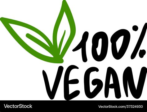 Vegan logo icon Royalty Free Vector Image - VectorStock