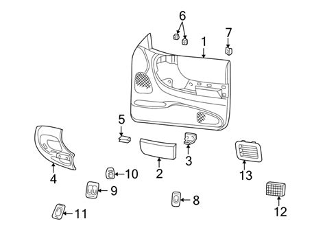 Mazda B3000 Handle. Trim. PANEL. SE & LE, manual windows. SE, manual ...