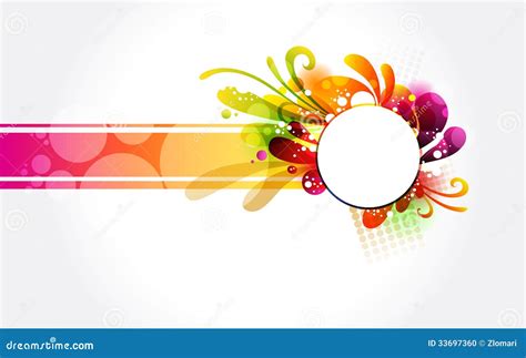 Floral Colorful Banner Stock Photo - Image: 33697360