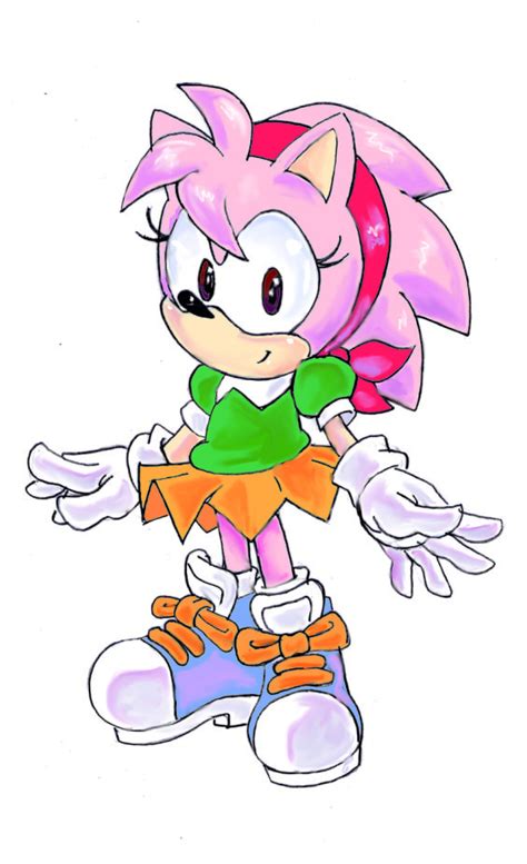 Classic Amy Rose by SMSSkullLeader on DeviantArt