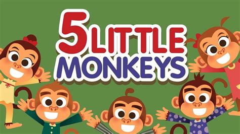 Five Little Monkeys Jumping on the Bed • Nursery Rhymes Song with ...