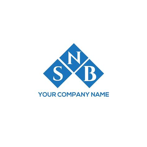 SNB letter logo design on WHITE background. SNB creative initials ...