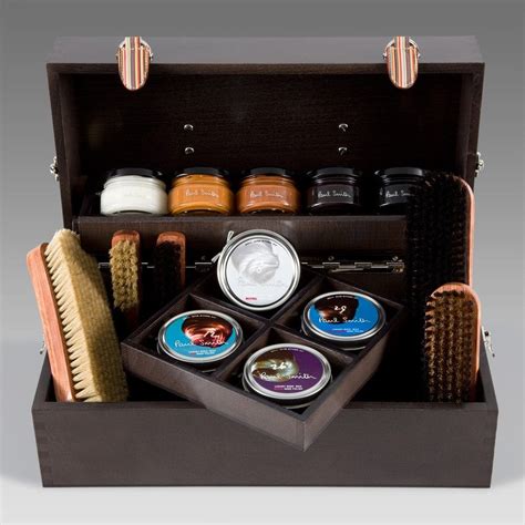 Paul Smith Shoe Care | Luxury Wooden Shoe Care Kit | Shoe shine kit ...