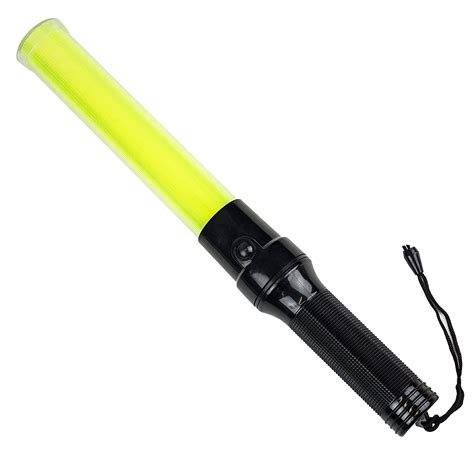 RK Signal Traffic Wand Baton LED Flashlight with Wrist Strap - Lime ...