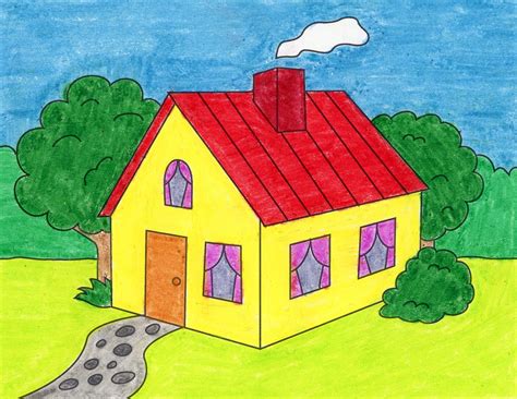 How to Draw a Cartoon House · Art Projects for Kids